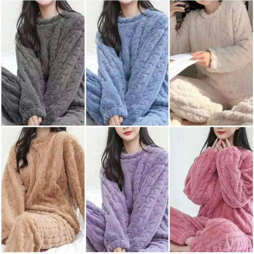 Conjunto TEDDY™l Pijama trenzado de polar 2 piezas