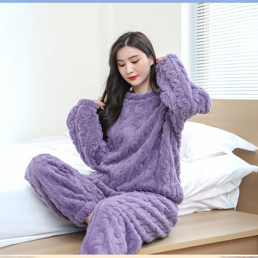 Conjunto TEDDY™l Pijama trenzado de polar 2 piezas