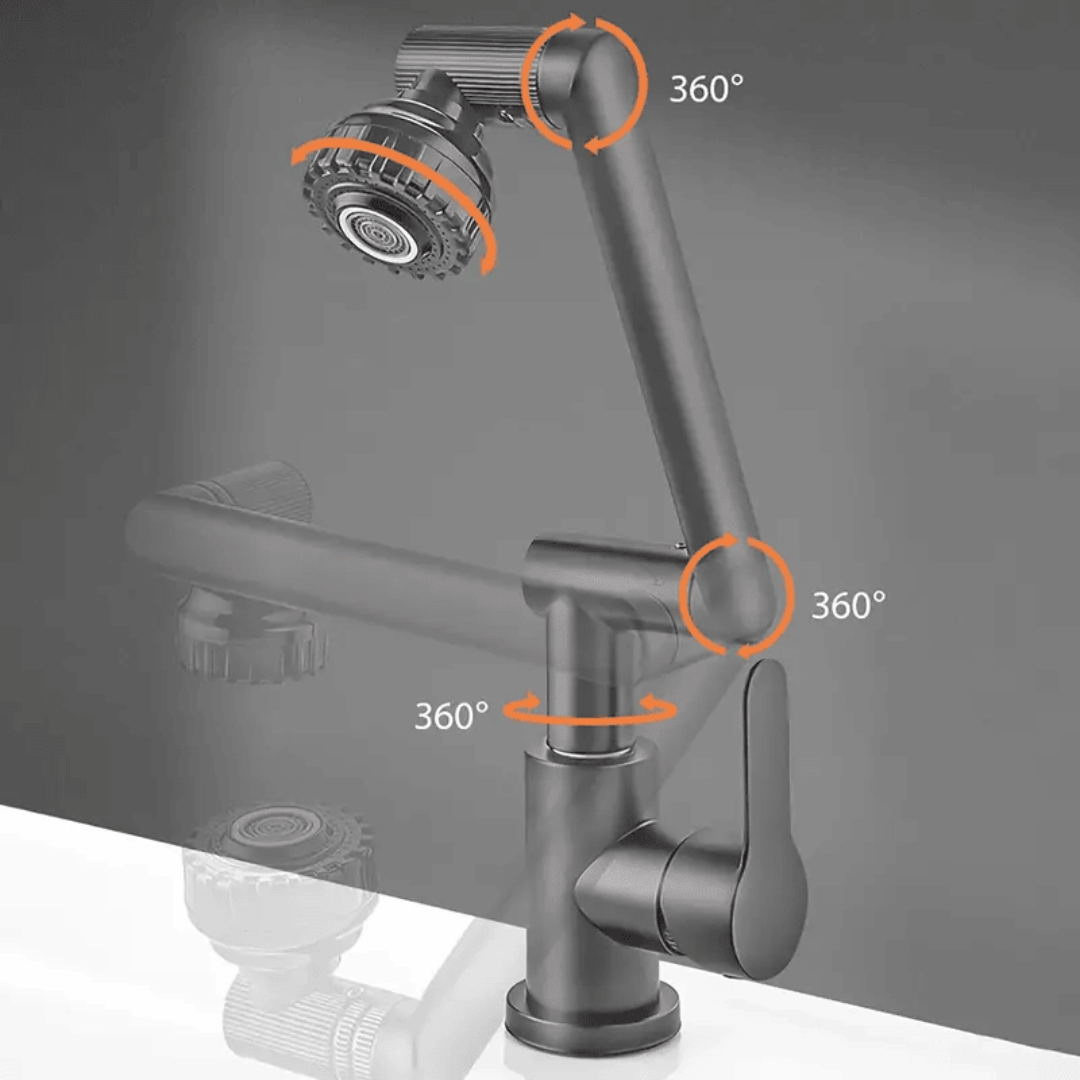SpinFlow™ - Grifo Rotatorio 1080° Multi Potencia