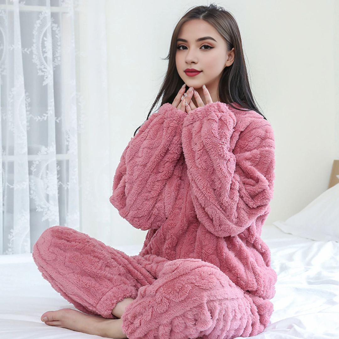 Conjunto TEDDY™l Pijama trenzado de polar 2 piezas