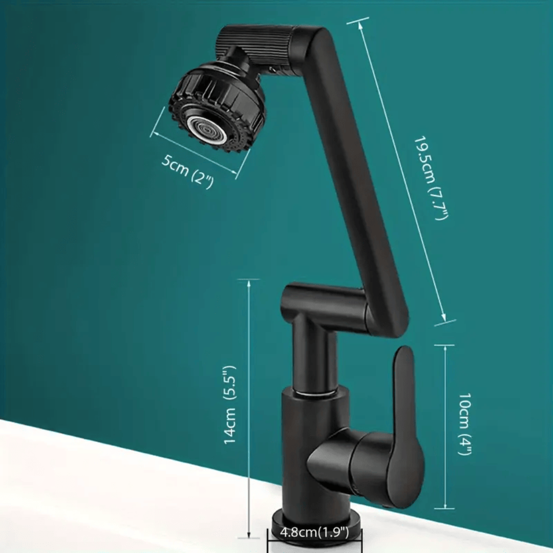 SpinFlow™ - Grifo Rotatorio 1080° Multi Potencia