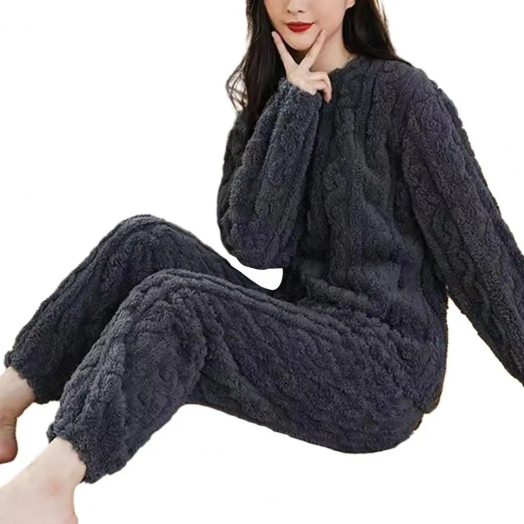 Conjunto TEDDY™l Pijama trenzado de polar 2 piezas