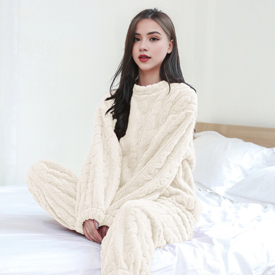 Conjunto TEDDY™l Pijama trenzado de polar 2 piezas
