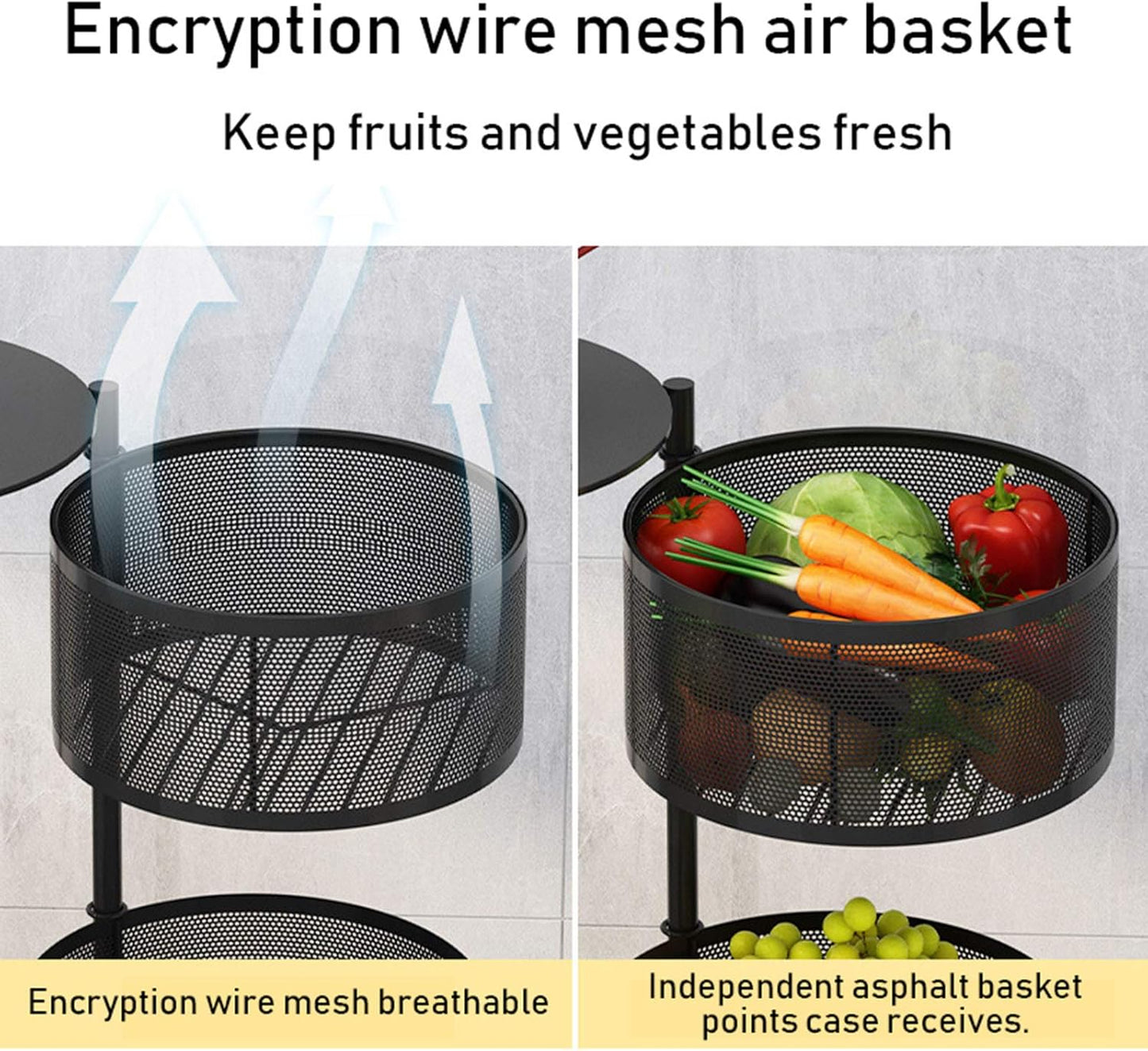 Repisa o cestas para verduras
