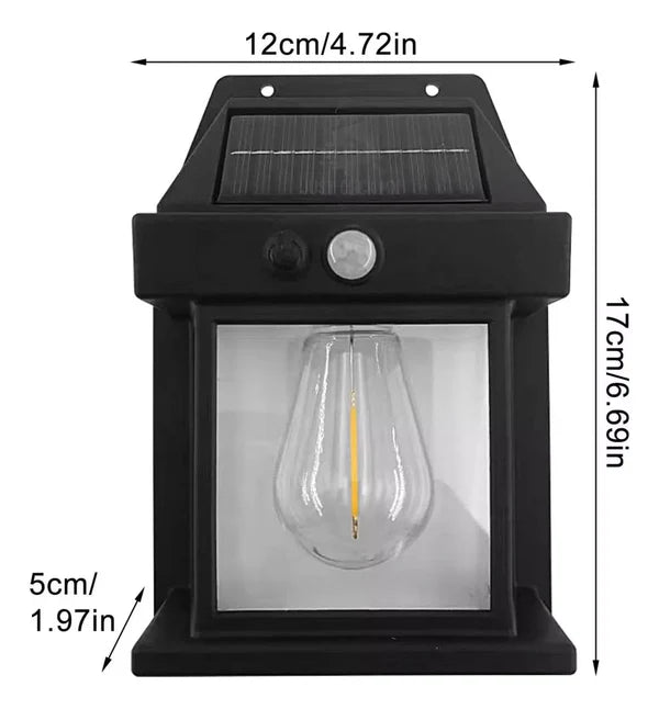 Luz solar con sensor de movimiento