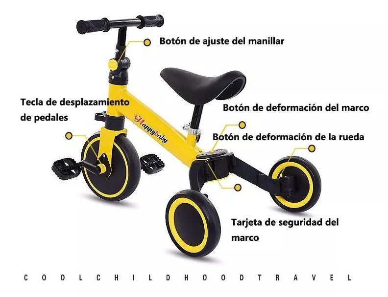 PlayBike ® Bicicleta Aprendizaje 3 En 1