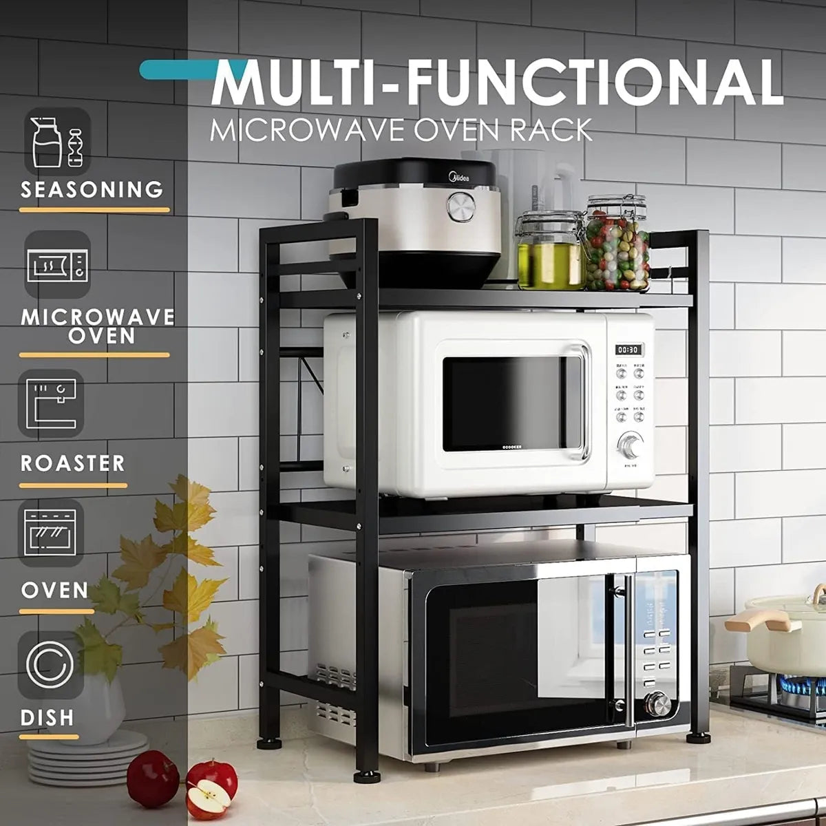 Rack de cocina multi propósito