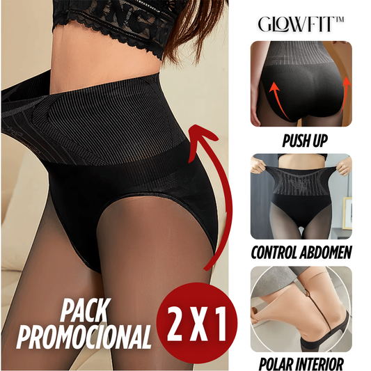 Glowfit™ -Promo 2x1  Panty polar faja Push Up efecto piel