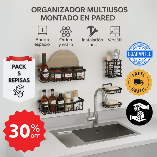 Set 5 Racks para baño