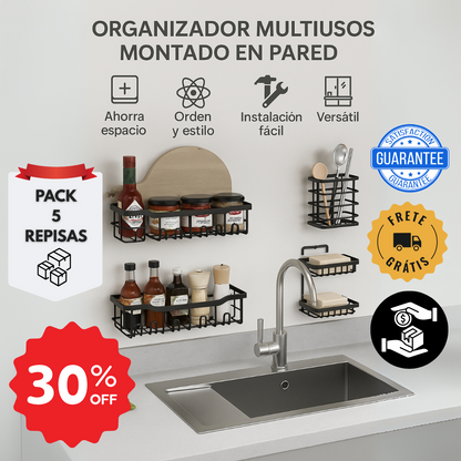 Set 5 Racks para baño