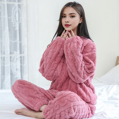 Conjunto TEDDY™l Pijama trenzado de polar 2 piezas