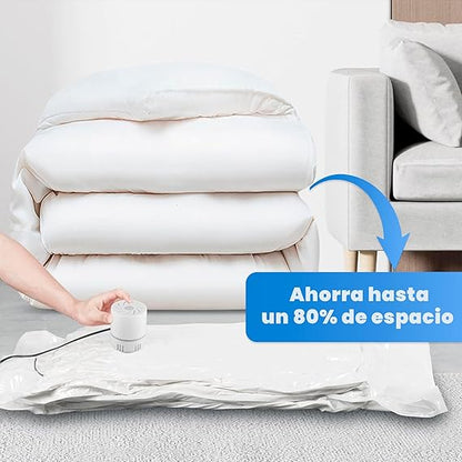 Bag Pack™ | Pack 5 Bolsas de Compresión al Vacío + Bomba de Regalo