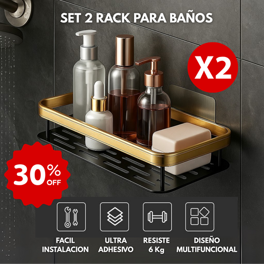 Set 2x Rack para baños
