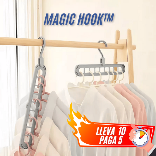 Pack 10 colgadores ahorra espacio - Magic Hook™